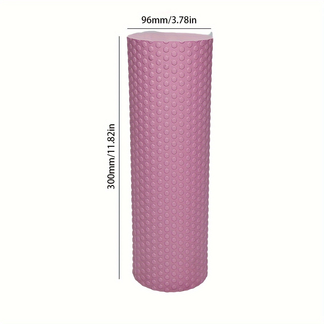 Premium EVA foam roller with textured surface for flexibility and muscle relaxation. Perfect for yoga, pilates, and fitness. Available in purple, blue, and black.