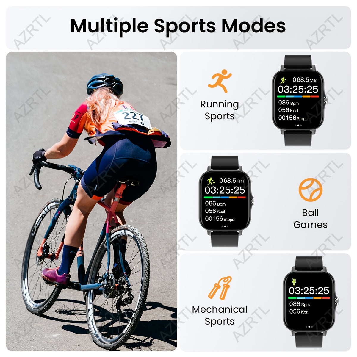 1.83-inch full touch screen smartwatch with call and message function, pedometer, multiple sports modes, compatible with IOS/Android devices. A minimalist style ideal gift for any occasion.