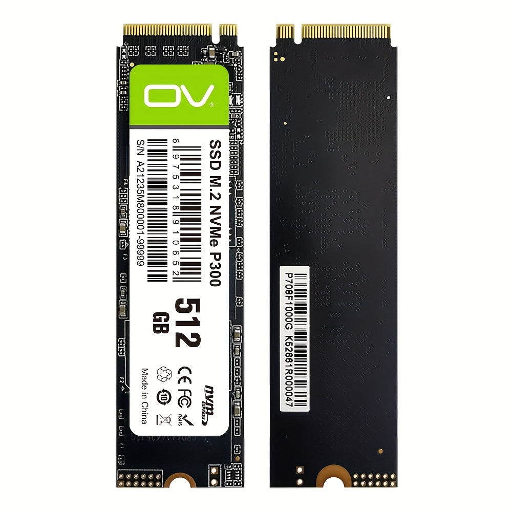 OV PCle 3.0x4 NVMe M.2 2280 SSD with 3500MB/s reading speed, SLC Cache 3D NAND TLC, available in 256GB, 512GB, and 1TB for PC, desktop, and laptop storage.