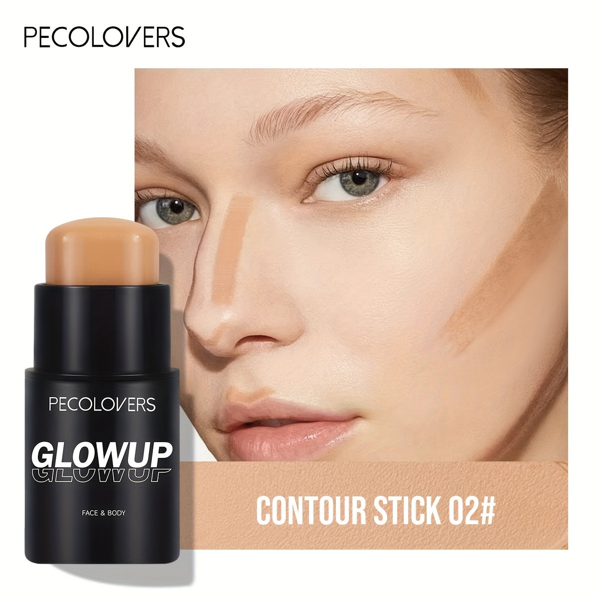 1pc Long-lasting Contouring Stick with Matte Bronzer for Nose and Face Definition, Solid Cream, Travel-Friendly Design