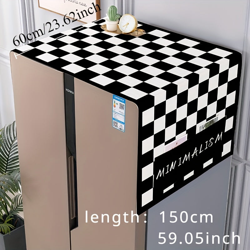 High-end Refrigerator Cover with Waterproof and Sun-Resistant Features - Dustproof, Suitable for Single/Double Door Models, High-Quality Roller Washing Machine Shield