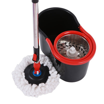 The Dual-Drive Spin Mop and Bucket Set is a hands-free swivel mop perfect for wet and dry cleaning. No electricity is needed, making it ideal for use in the living room, bedroom, toilet, kitchen, and for floor cleaning.