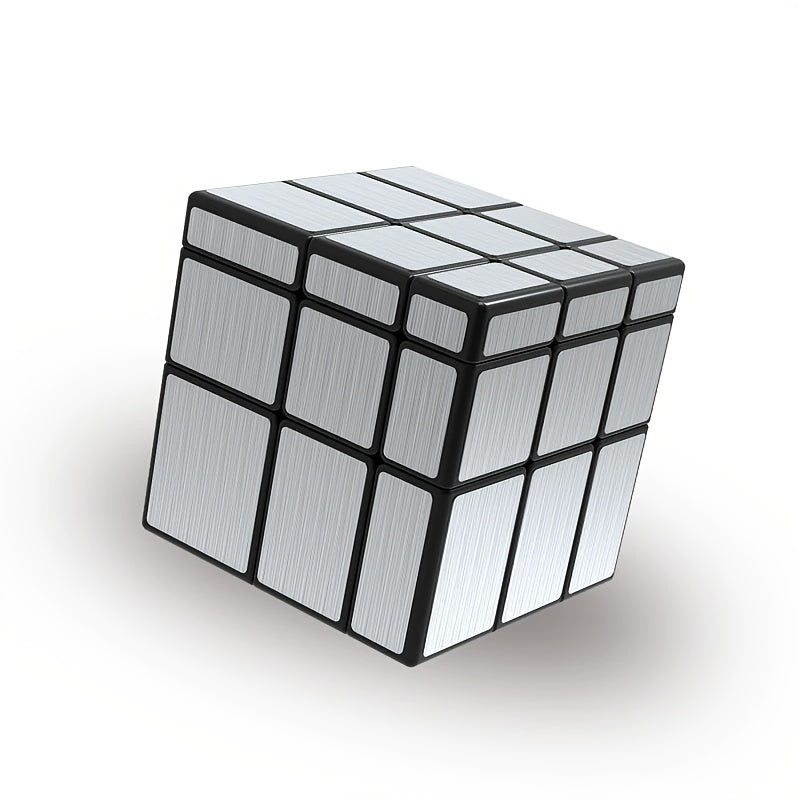 3x3 Mirror Cube with silvery and golden color options, suitable for competitions and daily fun, easy to learn, smooth, durable, and lightweight.