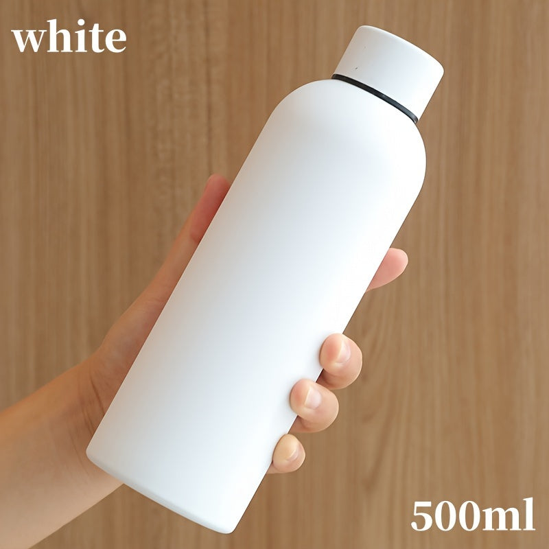 Stainless steel water bottle, 500ml, double-walled insulated, leak-proof, portable flask for car, travel, sports, fitness. Hand wash only. Ideal gift for Father's Day, Mother's Day, graduation, June Festival, Labor Day.