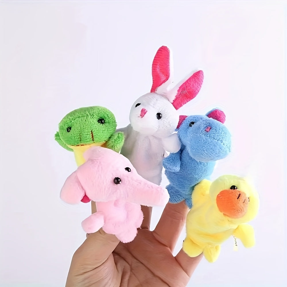 Set of 10 Mini Animal Finger Puppets - Perfect for Storytelling, Family Fun & Parties