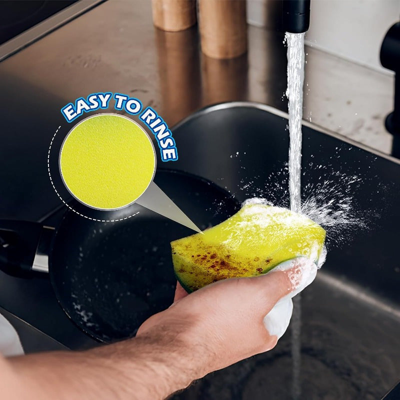 Get your hands on 10/12/24 high-absorbent cleaning sponges that effortlessly eliminate rust from spatulas and wipe away oil stains. These sponges are the perfect helper for home use and are essential for kitchen cleaning experts!