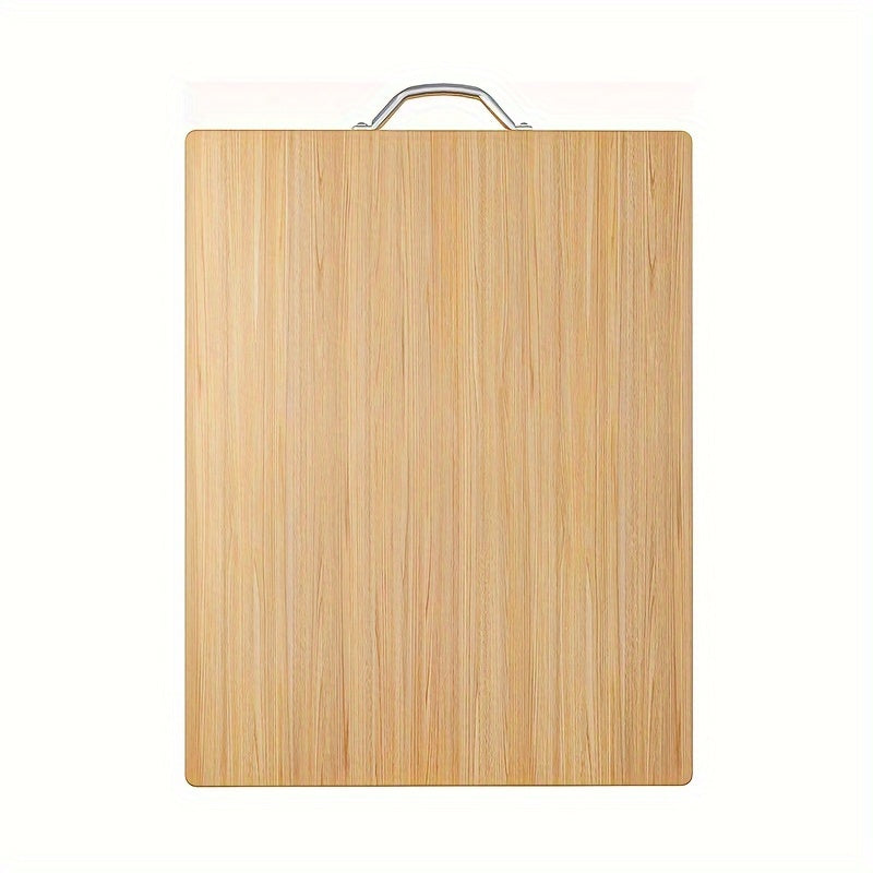 Essential for your kitchen, this large Bamboo Double-Sided Chopping Board measures 30cm x 20cm, perfect for both cooking and serving.