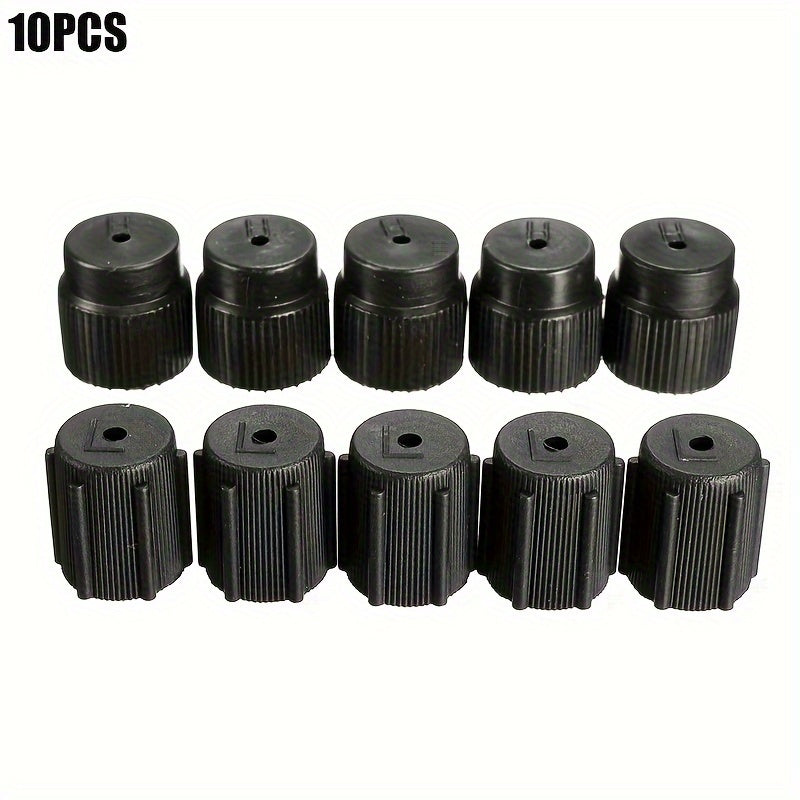 Keep your car's air conditioning system running smoothly with these R134a AC System Charging Port Caps. Made of durable ABS plastic, these caps are corrosion-resistant and come in both 13mm and 16mm sizes for the high and low sides of your AC system.