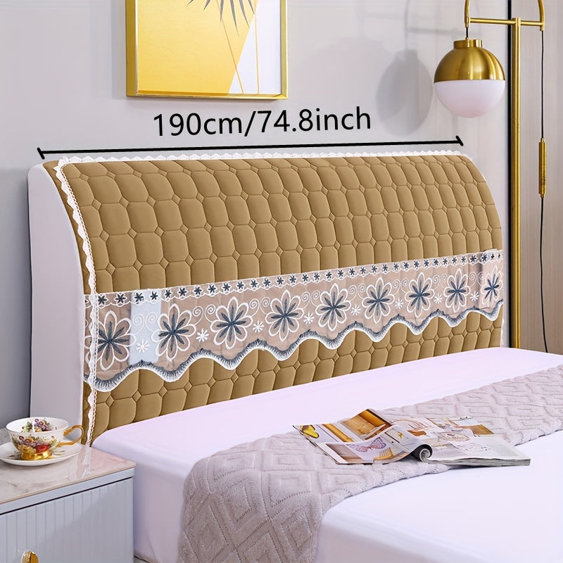 Protect your bed with this super soft quilted headboard cover, in a luxury solid color, to keep it free from dust and stains.