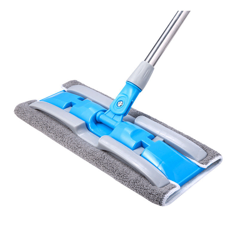 Hands-Free Flat Mop featuring Washable Microfiber Pads, Suitable for Wet and Dry Cleaning on Multiple Surfaces such as Hardwood, Tile, and Laminate Floors in the Living Room, Bedroom, Kitchen, and Bathroom