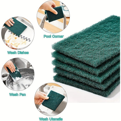 Set of 30 High-Quality Kitchen Scrub Pads - Strong, Scratch-Free Cleaning Sponges with Two-Sided Design for Quick and Effective Dishwashing & Cleaning, Absorbent and Versatile, Perfect for Home and School Use