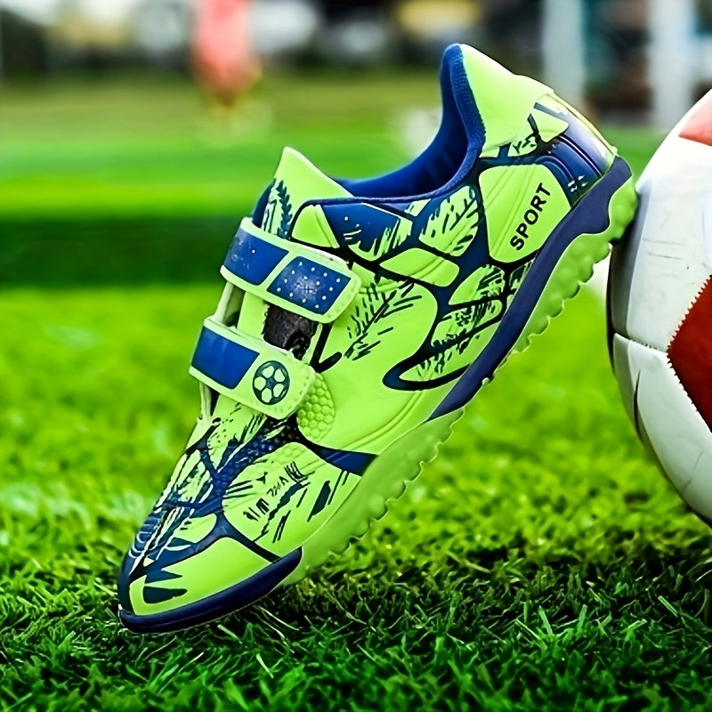 Stylish and durable soccer shoes with anti-slip technology for boys are perfect for training and competition year-round.