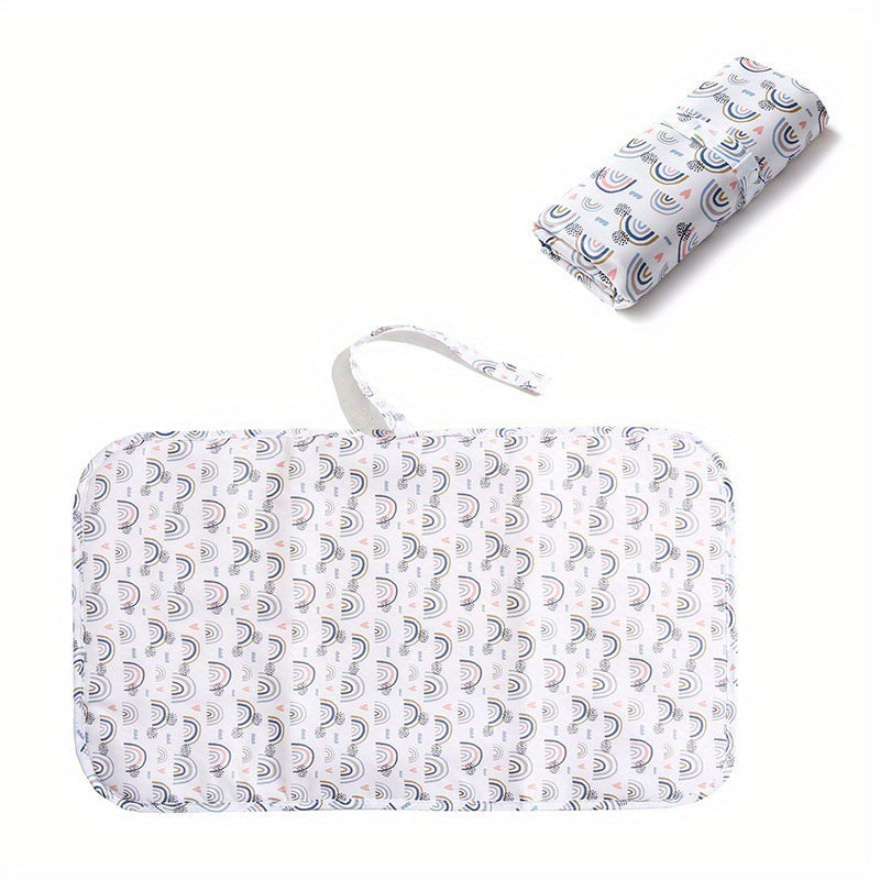 Lightweight and waterproof, this foldable diaper changing pad is perfect for traveling with your little one. Stay prepared for on-the-go diaper changes with this portable and compact changing mat.