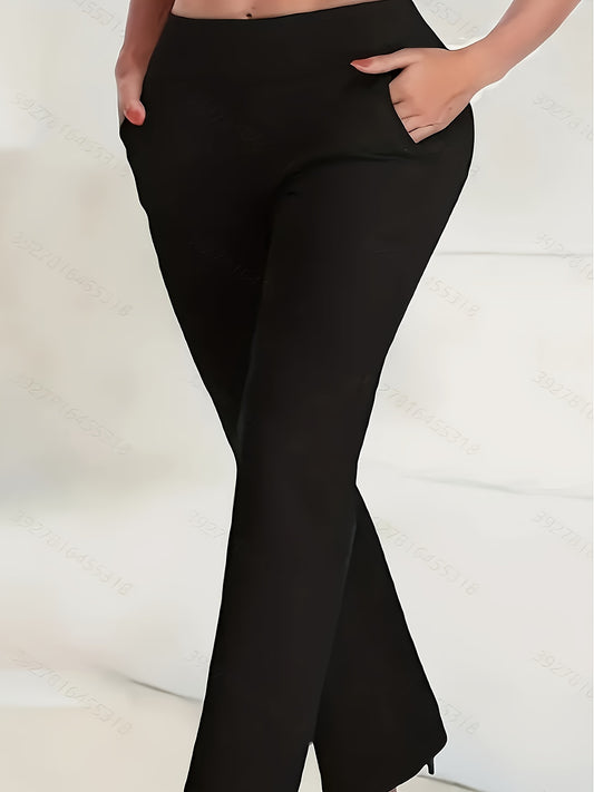 Women's High Waist Pants with Pockets