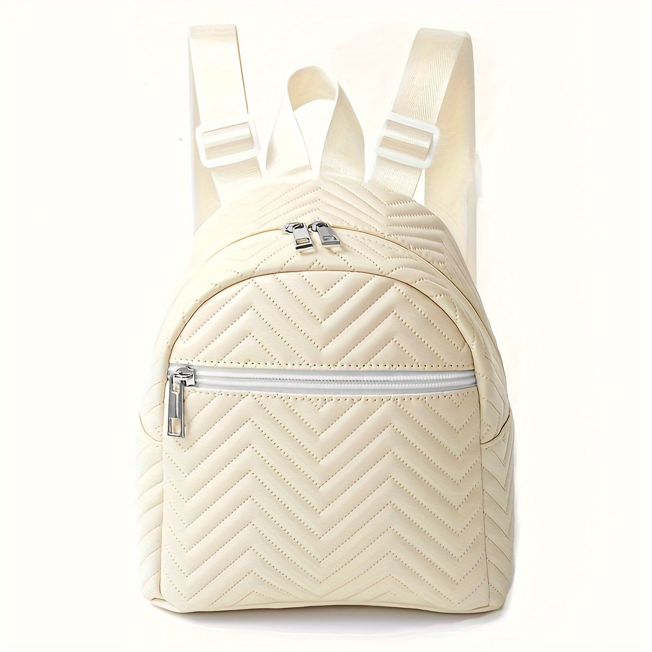 Women's Wavy Pattern Backpack with Large Capacity, Trendy and Casual for Traveling, Hiking, or as a Baby Diaper Bag