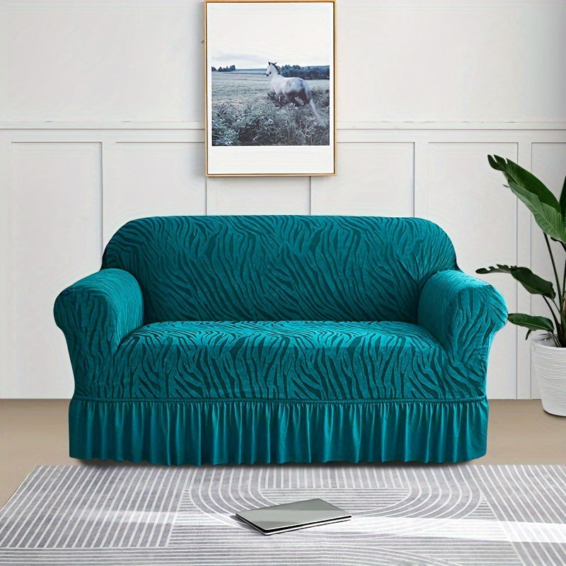 Dustproof sofa slipcover for all seasons, universal fit for couches, protects furniture in home decor.