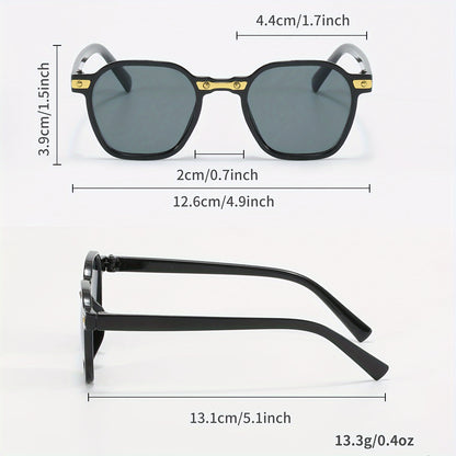 4 stylish fashion glasses for youngsters in black, white, and brown with durable PC frames and decorative lenses for boys and girls, perfect for outdoor activities, travel, and beach