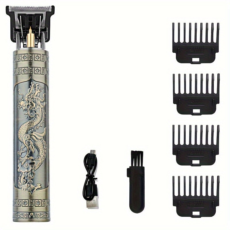 WEEME Men's Electric Hair Clipper Kit with T Blade Trimmer, USB Rechargeable, Perfect for Valentine's Day and Lunar New Year.