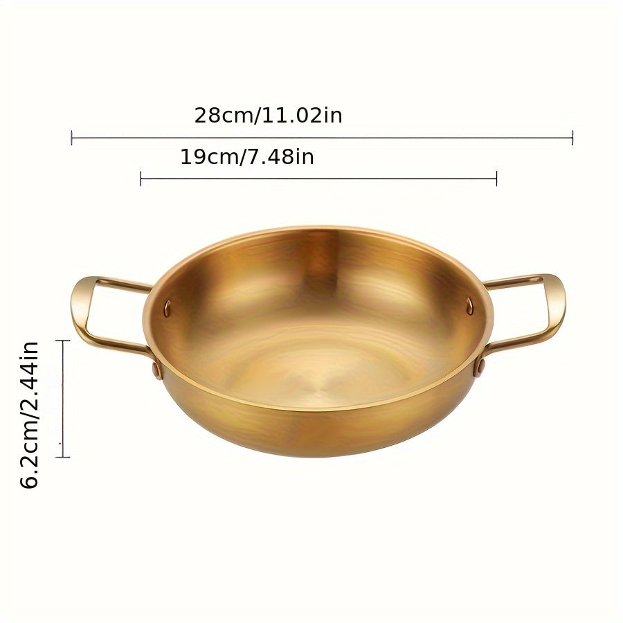 Set of 6 Stainless Steel Seafood Pots with Handles for Cooking Noodle Soup, Perfect for Italian and Korean Ramen as well as Instant Noodles. Available in sizes 18cm, 20cm, 22cm, 24cm, 26cm, and 28cm.