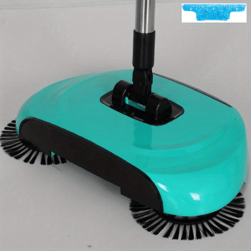 1Set of 3-in-1 Multifunctional Hand Push Sweeper, Vacuum Cleaner, Sweeping and Moping Machine. Ideal for Removing Garbage, Pet Hair, and Dust with Both Dry and Wet Use. Perfect for Hardwood and Ceramic Tiles. Includes 1/2/5/10 Cloths and Various Cleaning