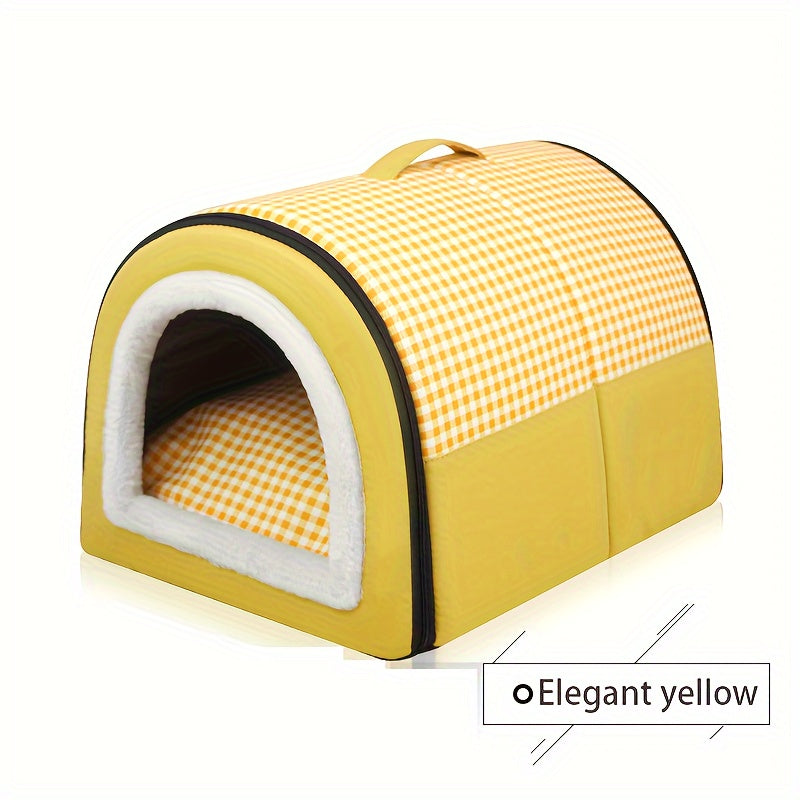 Fashionable and functional pet bed for cats and dogs, available in different sizes and easy to transport.