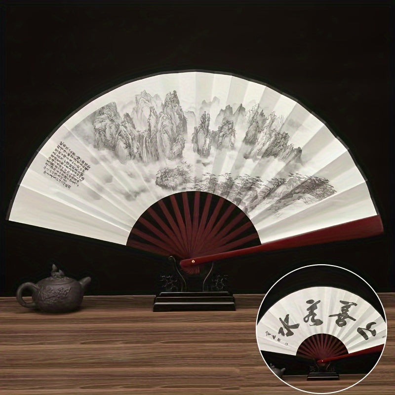 Stylish Chinese Traditional Folding Fan - Made of Bamboo, Ideal for Cooling in Summer & Photography, Perfect Chinese Style Photo Prop