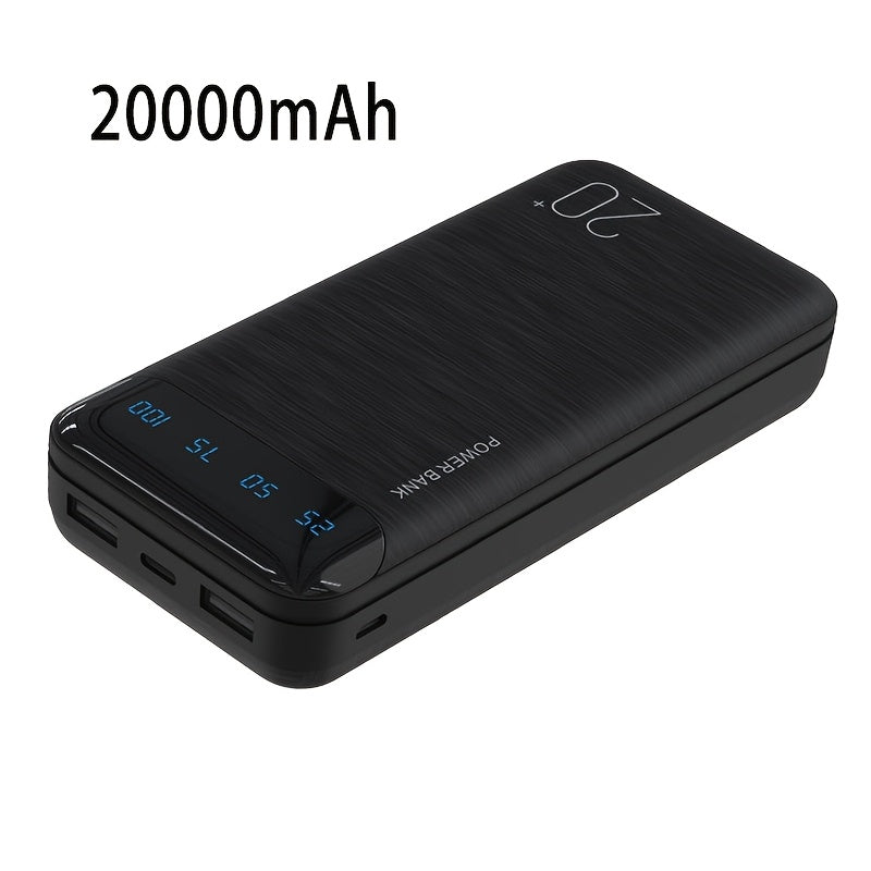 10000mAh Portable Power Bank with various interfaces for charging smartphones and electronic devices, ideal for outdoor use and travel.