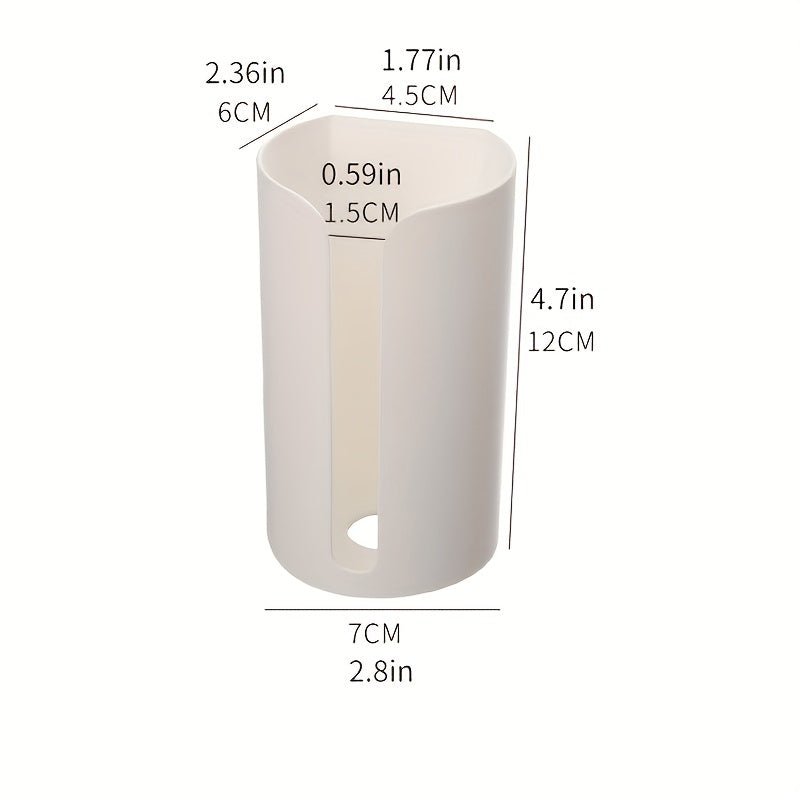 Легко храните пакеты для покупок, повесив их на дверцу шкафа или под раковиной с помощью 1шт настенного пластикового держателя для пакетов!