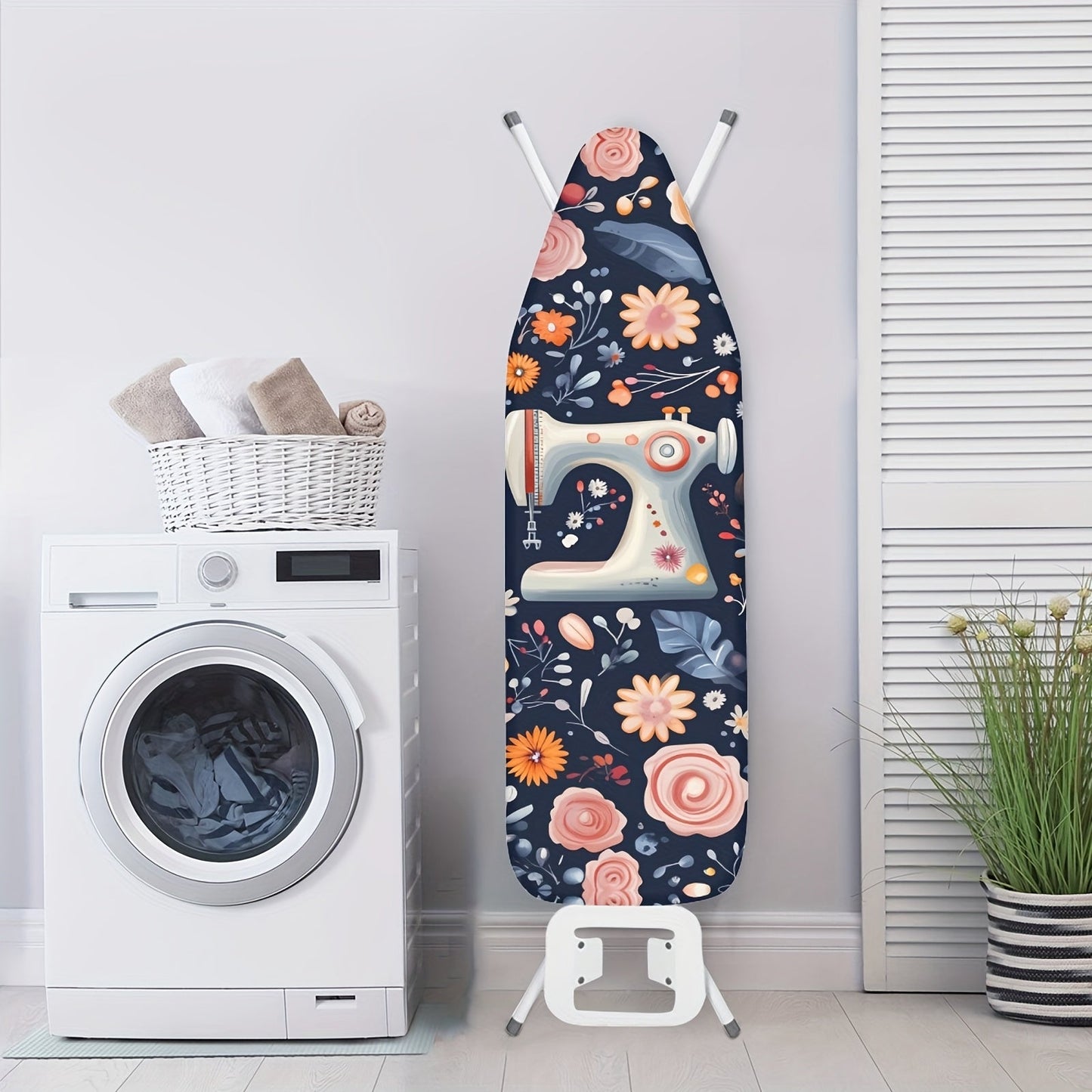 Cartoon Ironing Board Cover with Elastic Edge - Craft-Friendly, Stain-Resistant, Non-Slip, Standard Size - Ideal for Home Laundry Room Sewing Machines