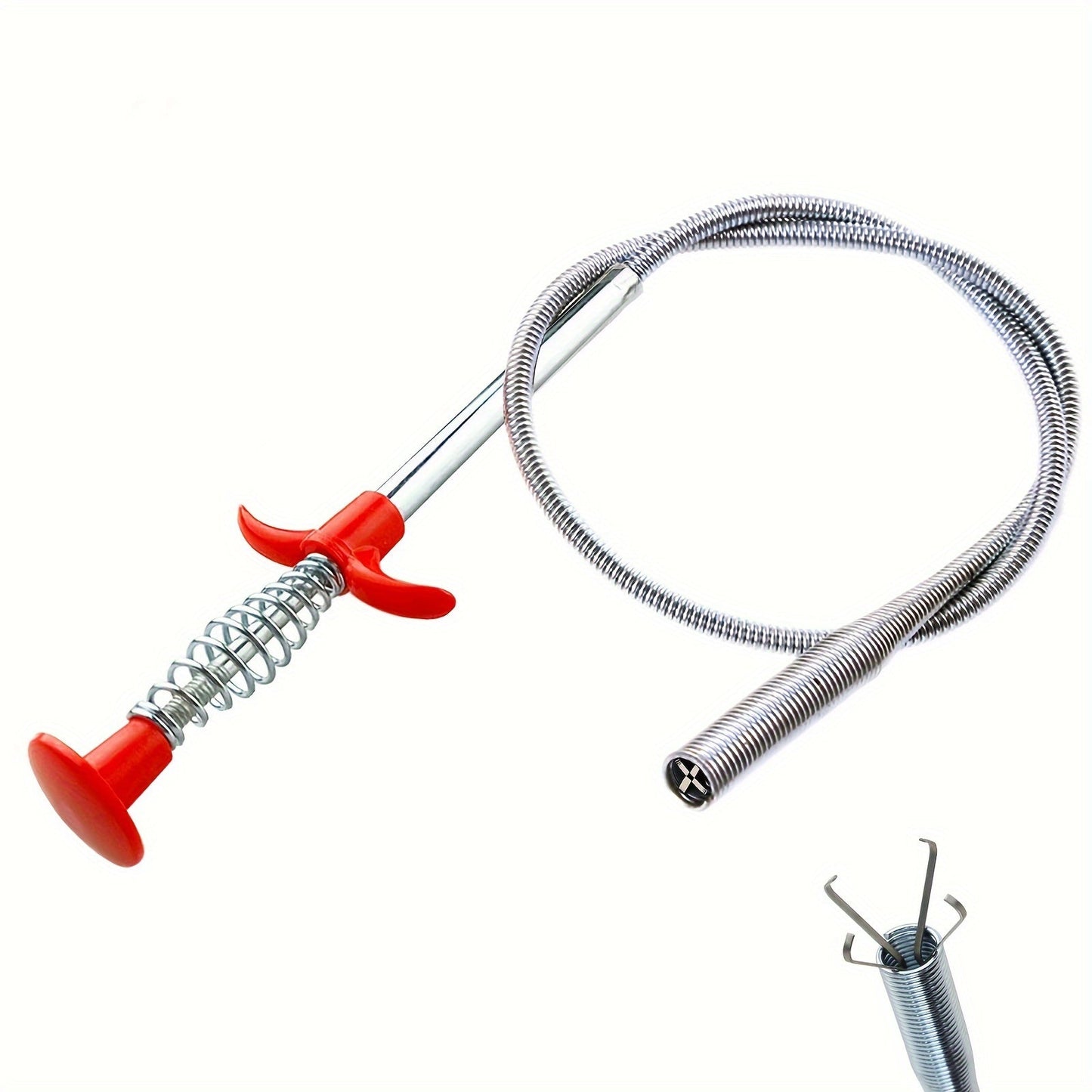 Get ready for school with this household gadget - the Drain Cleaning Dredging Tool with Grapple Hook! This long, flexible grabber claw sink drain cleaner is perfect for removing kitchen sink sewer clogs. Say goodbye to drain hair with this handy drain