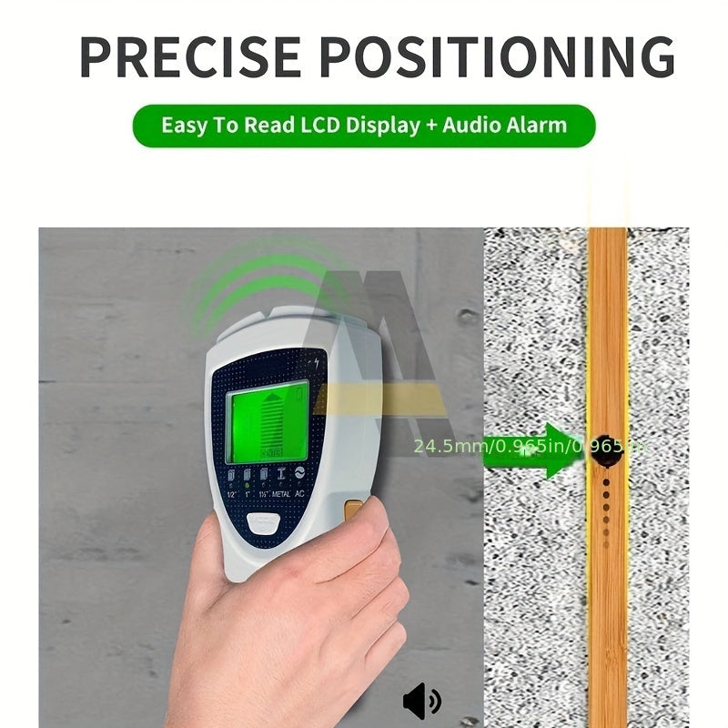 SH301 Wall Scanner accurately detects wood, metal, and wires with LED LCD display.