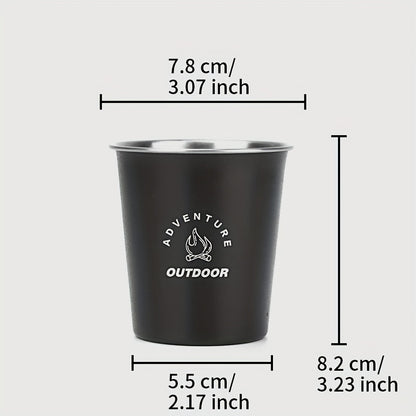 Durable stainless steel cup with non-stick coating - unbreakable, BPA-free, perfect for home, office, and travel - great birthday gift.