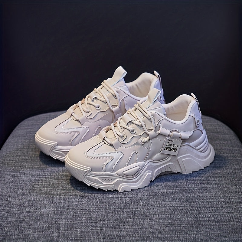 2023 Spring Collection: Korean-style New Dad Shoes for Women, Perfect for Street Photography and Casual Wear, with Height Boost for Students.