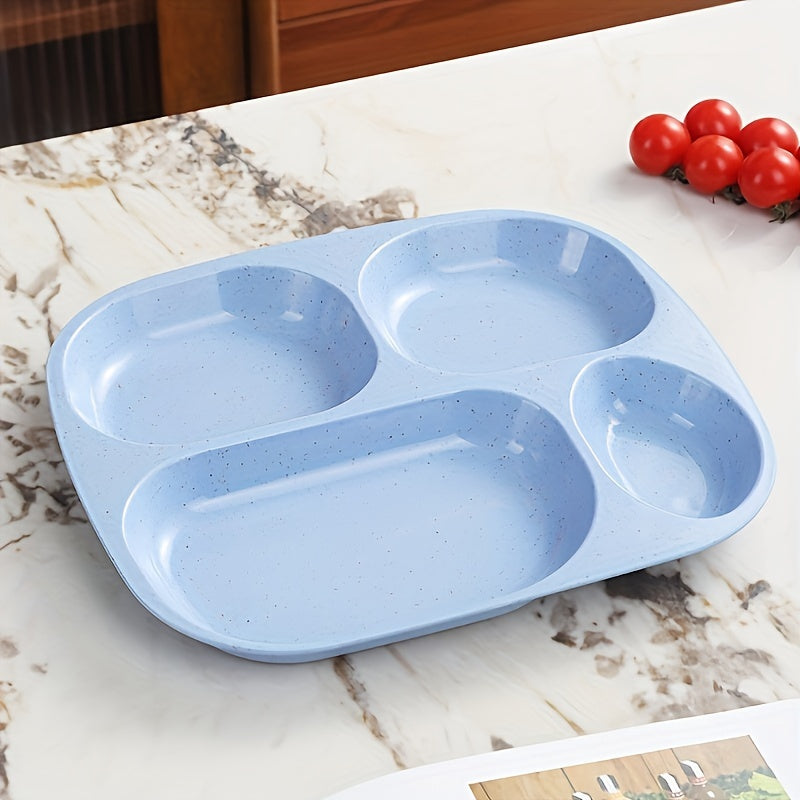 Durable and lightweight plastic dinner plates, dishwasher and microwave safe, BPA free, perfect for picnics, available in sets of 1, 4, or 5.