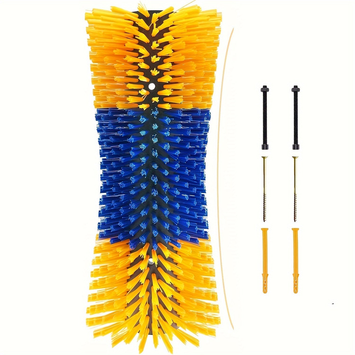 Livestock Scratch Brushes Set - Durable Plastic Grooming Kit for Horse, Cow, Goat, Cattle, Pig, Sheep - Medium Firmness Outdoor Scratcher for Itch Relief - No Electricity Required, Reusable.