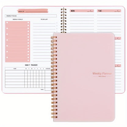 1pc A5 coil notebook with aesthetic value, fashionable college student office and Instagram style. Artistic and clean, school supplies for back to school.