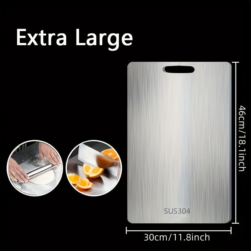 High-quality Titanium Kitchen Cutting Board - Made with 100% Pure Titanium, Dual-Sided for Hygiene and Longevity, Great for Chopping, Kneading, and Rolling Dough, Excellent Gift for Christmas, Thanksgiving, and Parental Celebrations.