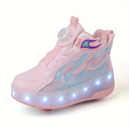 Trendy low-top glowing skate shoes are lightweight and versatile, perfect for both boys and girls in any season. They are durable, slip-resistant, and suitable for indoor and outdoor use.