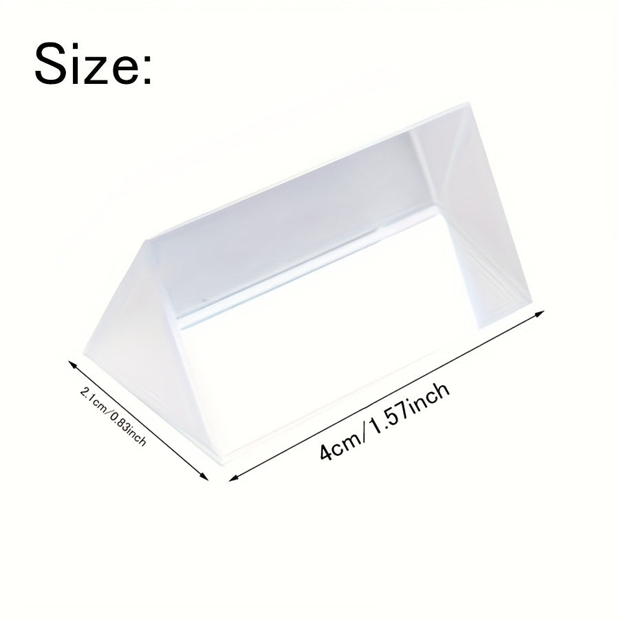 Physical Science Prism Glass Reflective Color Spectrum Learning Education Prism for Physics teaching, with usage possibilities including gifts, hobbies, school teaching, shooting props, and