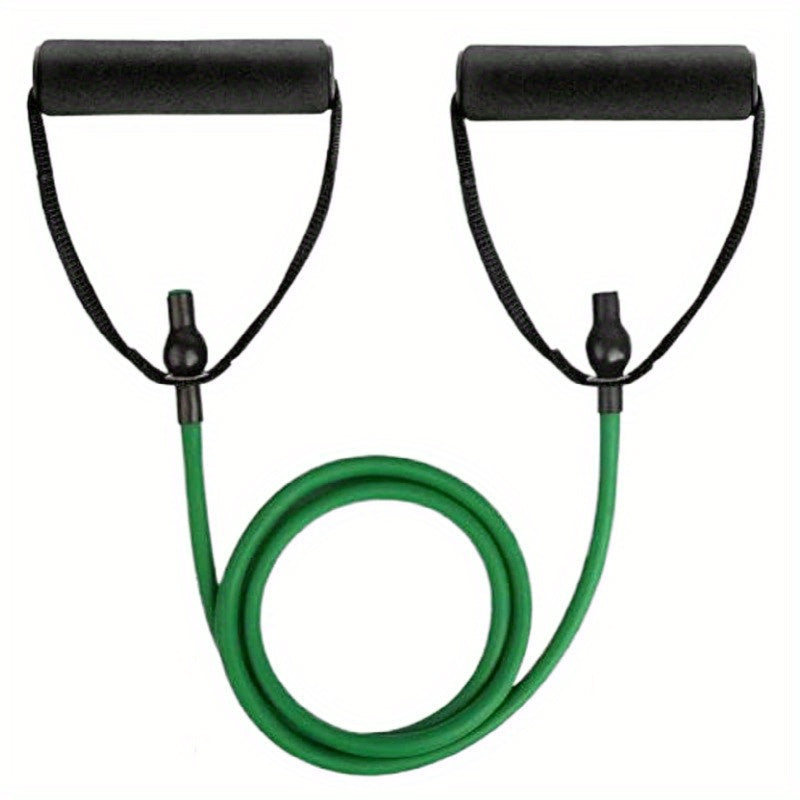 Premium TPE Resistance Band - U-shaped with comfort handles in red/green/black; ideal for home workouts & strength training.