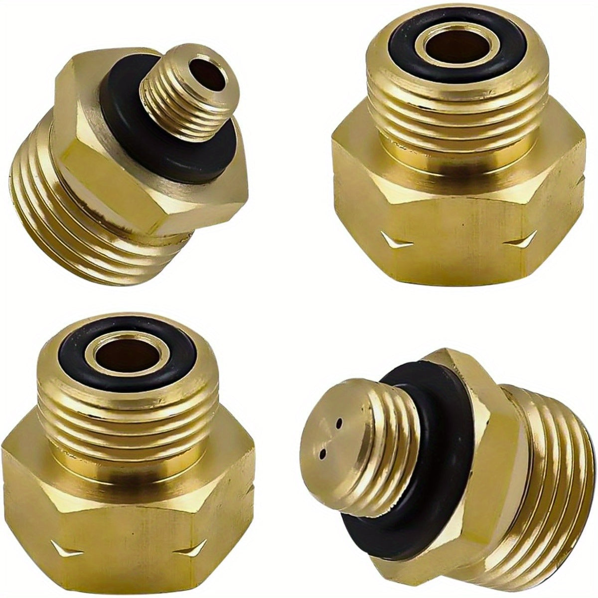 European Style Cylinder Connection Adapter Transition Takeover - Set of 4 pieces with numbers 1, 2, 3, and 4.