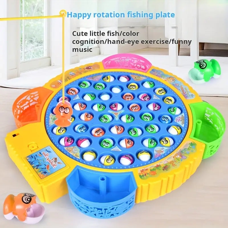 15/24/45pcs Electric Fishing Toys, suitable for boys and girls, educational and fun gifts for New Year, birthday, or Thanksgiving.