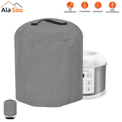 Protective Appliance Cover - AlaSou Heavy-Duty Oxford Fabric Dust Cover for Electric Pressure Cookers, Air Fryers, and More - Waterproof with Storage Pocket and Handle - Compatible with Various Appliances - Perfect for Kitchen, RV, and Home Use