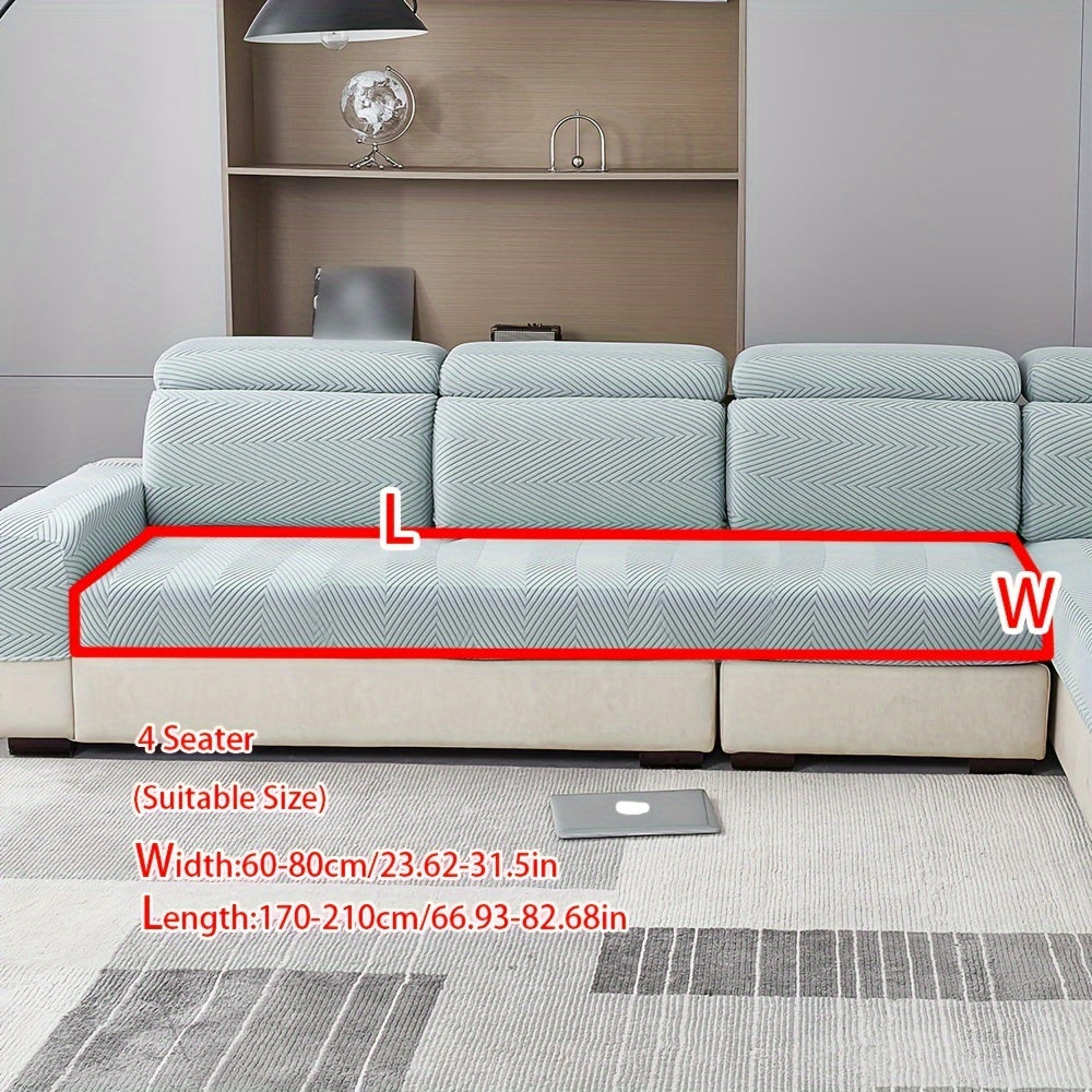 1pc Anti-splash, anti-slip elastic sofa cover for both chic home decor and furniture protection. Sold as single piece.