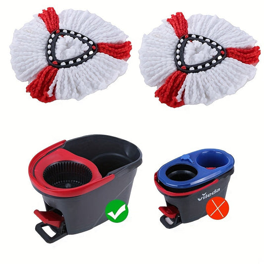 This pack includes one replacement head for triangular rotating mops and brushes. Designed for deep cleaning and easy replacement, it is compatible with various home and kitchen supplies. Get a new mop head for improved performance.