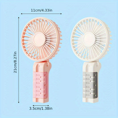 [Trending Item] Foldable USB Rechargeable Umbrella Fan with Clip, Mini Handheld Desk Fan, 1200mAh Battery - YAOWITHSU