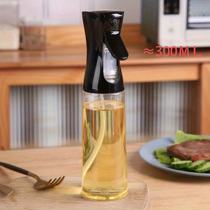 Baking Oil Spray Bottle for Cooking, 1pc, 200ML/300ML PET Material, Air Fryer Spray Bottle, Kitchen Baking Supplies, Canola Oil Sprayer, Salad Making, Baking, Frying, Grilling, Greenery, Salon, Hairdressing, White/Black