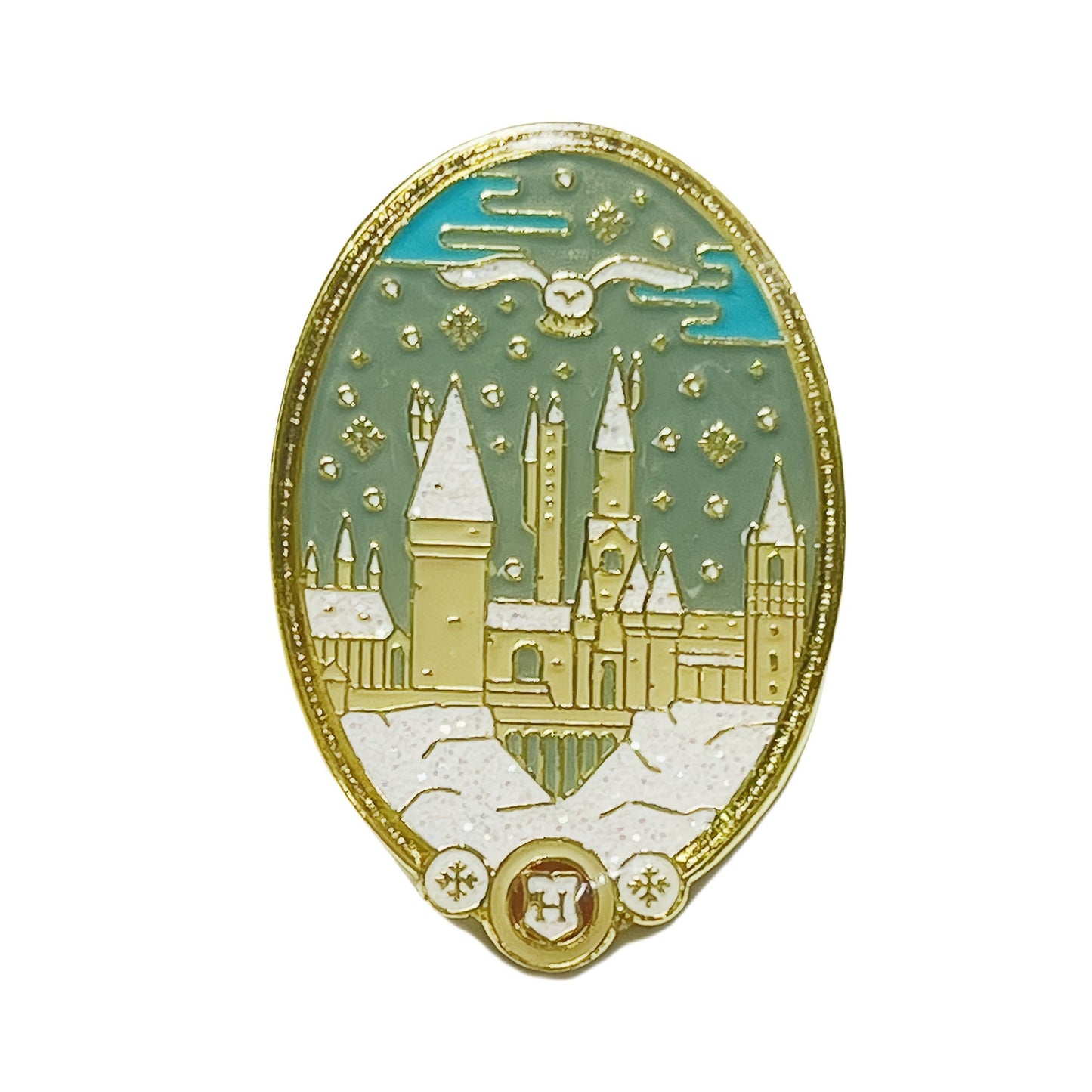 Vintage-inspired Alloy Enchanting Magic Castle Brooch - Elegant Pin for Clothing, Hats & Bags | Perfect Unique Gift