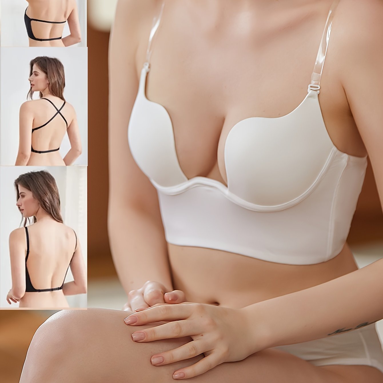 Scoop bra, push up t-shirt bra for women's lingerie & underwear.