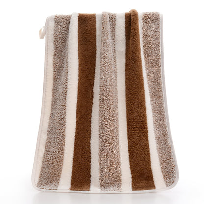 73.0cm x 32.99cm Striped Towel Set: Quick-drying, absorbent, and skin-friendly bath towels. Perfect for home bathrooms and ideal as Valentine's Day gifts.